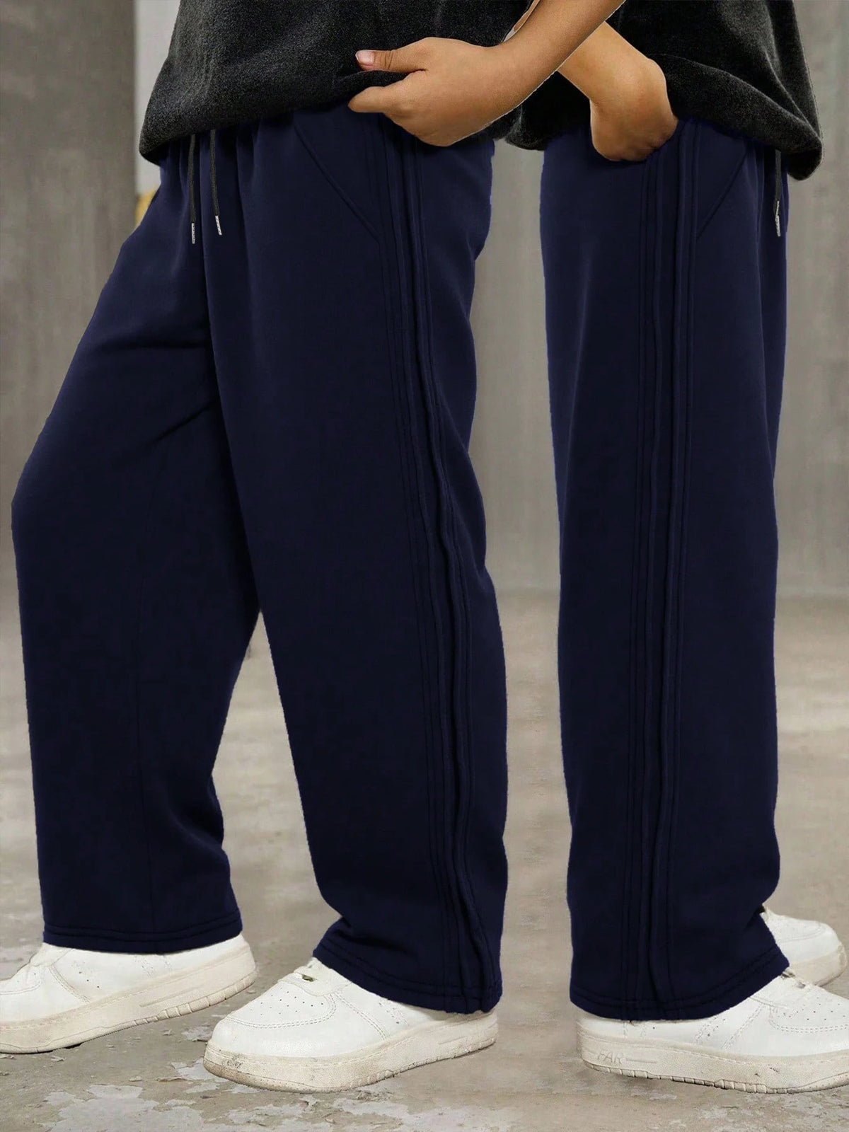 Pantalones para niños, pantalones casuales acolchados con terciopelo para invierno, de 7 a 14 años, pantalones para actividades al aire libre.