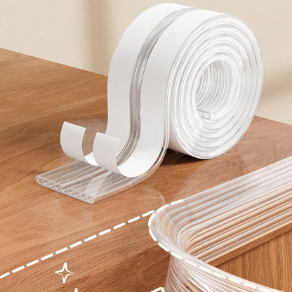 AIBEDILA Protector de Esquinas para Bebés, Tira de Protección Transparente de PVC Grueso, Protector de Seguridad para Mesas y Cajones, Anti-Colisión