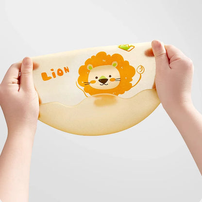 Babero de Silicona AIBEDILA, Impermeable, Ajustable, de Grado Alimenticio, con Diseño de Dibujos Animados, Paño de Regurgitación para Bebés, Niños y Niñas
