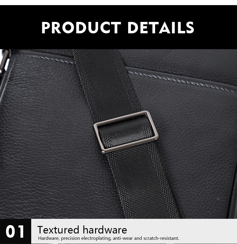 100% bolso de hombro de cuero genuino para hombre, bolsos de mensajero a la moda, bolsos para hombre, bolsos cruzados para hombre, bolso de mano de piel de vaca para hombre, bolso bandolera