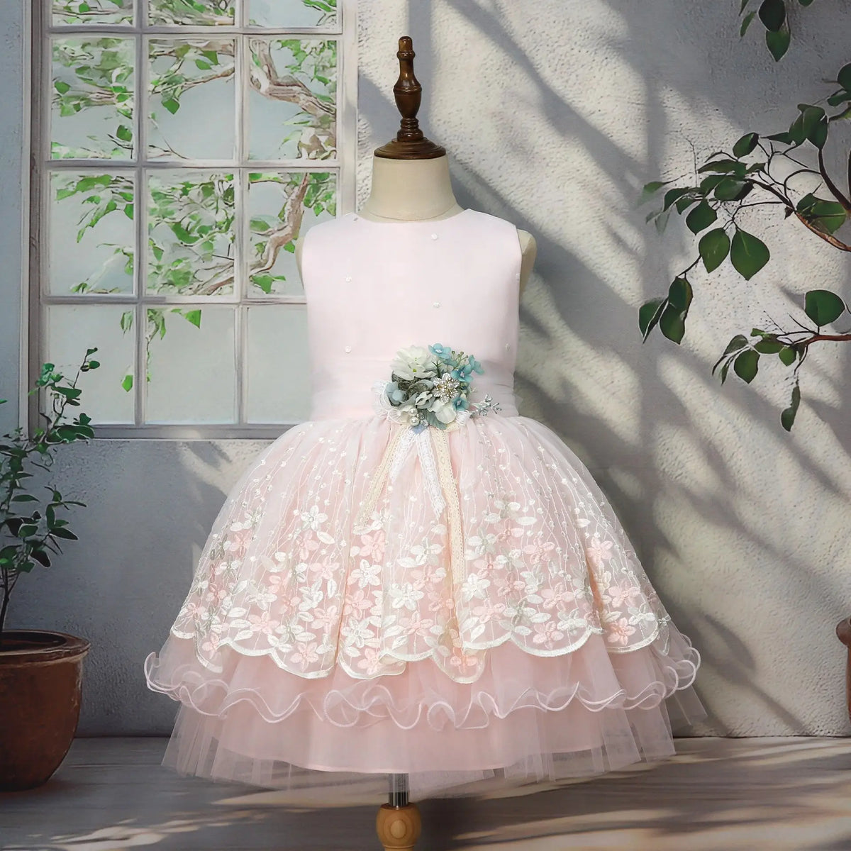 2026 elegante vestido de princesa para niñas vestido de presentador niños boda flor niña niños cumpleaños desfile fiesta vestidos formales disfraz
