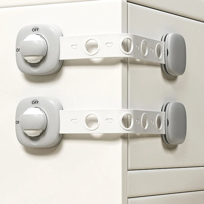Cerradura de seguridad para cajón de bebé, cerraduras de gabinete de seguridad para niños, pestillos adhesivos para puerta de cajón, correas seguras para bebé, seguridad de puerta para niños