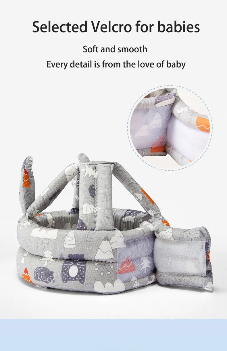 Gorro para bebé, gorro protector para niños pequeños, casco de seguridad para niños pequeños, protección para la cabeza y gorro de protección contra caídas para niños