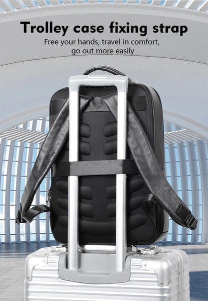 Mochila 100% de cuero de vaca Natural para ordenador portátil de 15,6 pulgadas, Mochila USB para hombre, bolso de viaje de cuero genuino, Mochila grande para niños