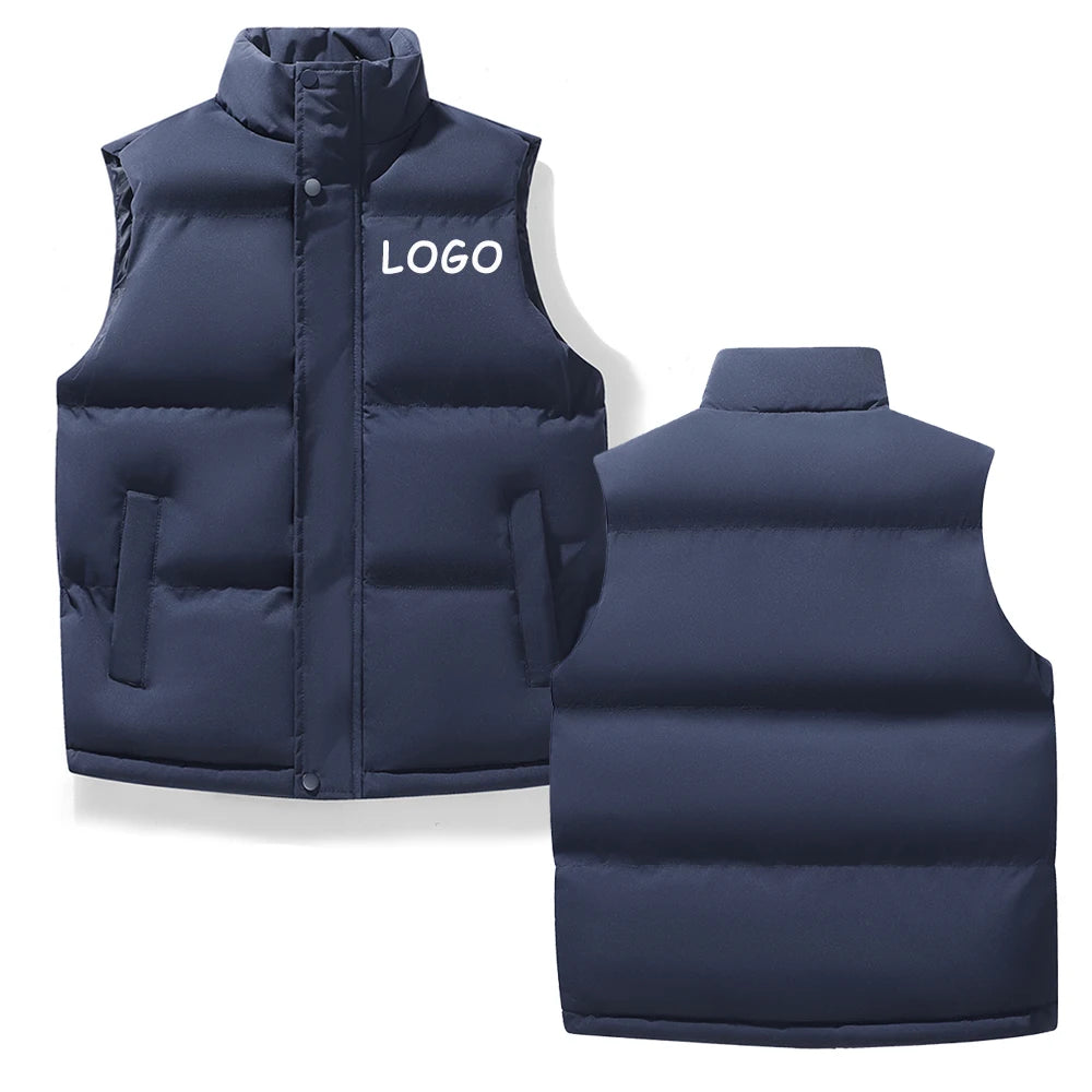 Chaleco de algodón grueso para invierno, chaleco cálido y cómodo, chaqueta con cremallera, elegante accesorio de invierno para mantener el calor, unisex