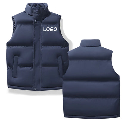 Chaleco de algodón grueso para invierno, chaleco cálido y cómodo, chaqueta con cremallera, elegante accesorio de invierno para mantener el calor, unisex