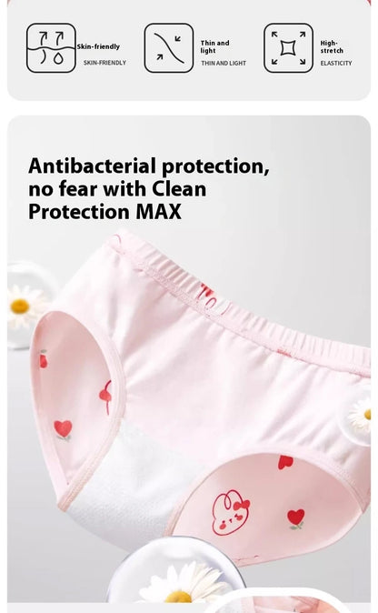 4 unids/lote de ropa interior para niñas, bragas bonitas de dibujos animados para niñas, calzoncillos transpirables de algodón para niños pequeños de 1 a 14 años