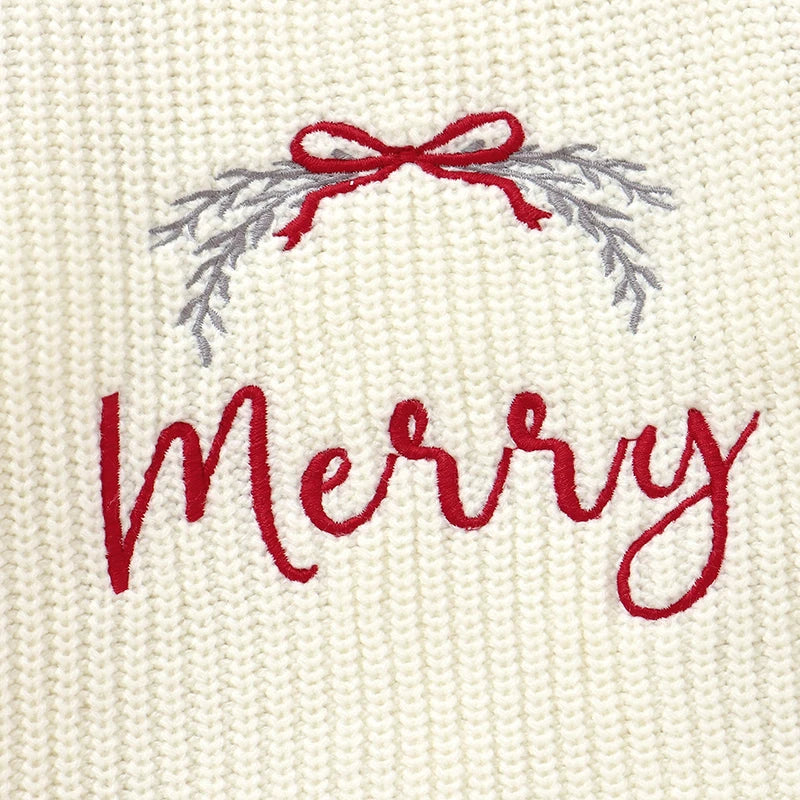 Suéteres de Navidad para bebé, ropa de invierno con cuello redondo, manga larga, jerséis tejidos para recién nacidos, jerséis para niños y niñas, prendas de punto infantiles de 1 a 3 años