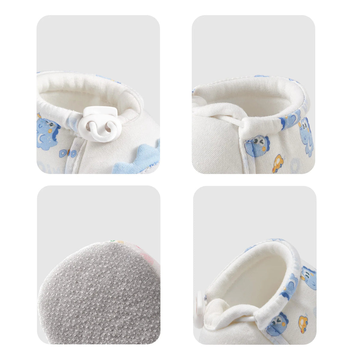 AIBEDILA, zapatos para caminar para niños, zapatos con patrón de animales de dibujos animados para recién nacidos, zapatos cálidos antideslizantes para el suelo, zapatos para niños y niñas de otoño de 10-12cm