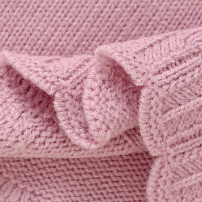 Conjuntos de ropa de invierno para niñas, suéter rosa de manga larga, camisas, pantalones y sombreros, trajes para recién nacidos, traje de 3 uds para primavera y otoño