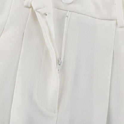 Falda midi de poliéster de cintura alta con abertura, diseño ajustado y elegante, estilo casual para mujer