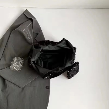 Bolso Tote para Mujer, Bolso de Hombro con Lentejuelas, Bolso Hobo Moderno, Bolso para Llevar Bajo el Brazo, para el Trabajo, Viajes y Compras