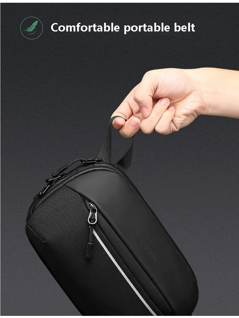 Riñonera de moda coreana para hombre, riñonera para deportes al aire libre, bolsa de pecho para hombre, bolsa cruzada, riñoneras de viaje para ciclismo, bolsa para teléfono móvil