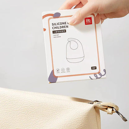 Babero de Silicona AIBEDILA, Impermeable, Ajustable, de Grado Alimenticio, con Diseño de Dibujos Animados, Paño de Regurgitación para Bebés, Niños y Niñas