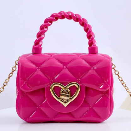 Mini bolsos de hombro de PU, carteras con forma de corazón, bolsos para mujer y Niña