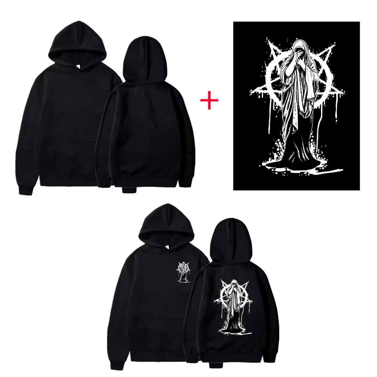 Sudaderas con capucha informales para hombre y mujer con estampado de logotipo personalizado, sudaderas con capucha de manga larga para otoño e invierno, sudaderas personalizadas de estilo callejero.