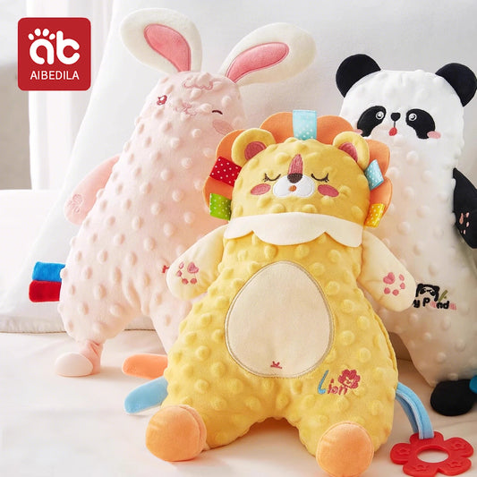 Manta de edredón para bebé, manta de seguridad de animales de peluche para bebés, toalla tranquilizadora, muñecos durmientes de felpa suave para recién nacidos