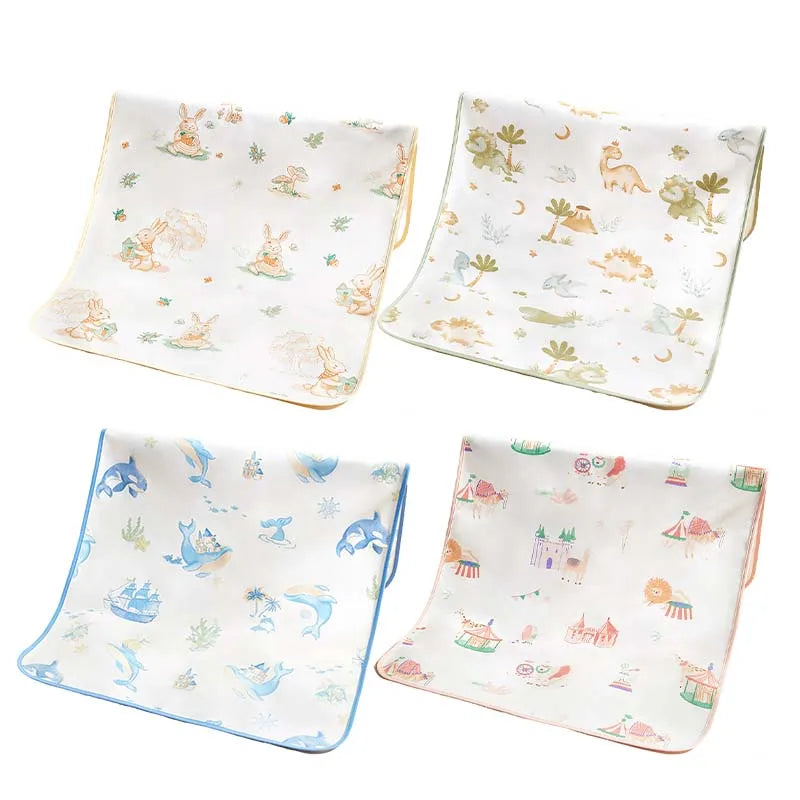 Colchón lavable impermeable, estera de orina para bebés y niños pequeños, Protector de cama de dibujos animados, ropa de cama para pañales, almohadillas para orina, tela transpirable