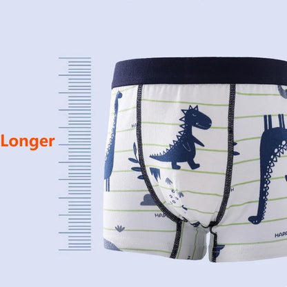 Conjuntos de calzoncillos tipo bóxer para niños, ropa interior de algodón para niños, calzoncillos para bebés, bragas suaves con estampado de dinosaurio de dibujos animados para adolescentes, 4/8 Uds.