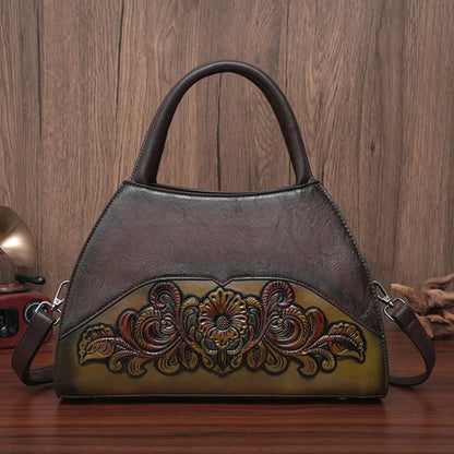 Bolso Retro de diseñador para personas mayores, bolso de hombro con relieve para oficina, regalo de alta calidad, bolso de viaje para mamá, bolso cruzado de lujo