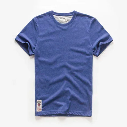 Men's Solid T-shirt Cotton t shirt Men Causal O-neck Basic Tshirt Male High Quality Classical Tops
