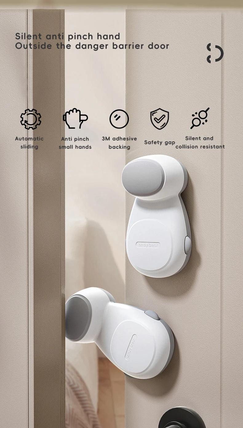    Tope de Puerta Antipellizcos para Bebés AIBEDILA, Protector de Seguridad para Niños que Evita el Cierre Automático, Protector de Seguridad para el Hogar