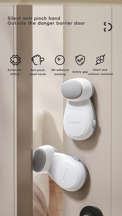    Tope de Puerta Antipellizcos para Bebés AIBEDILA, Protector de Seguridad para Niños que Evita el Cierre Automático, Protector de Seguridad para el Hogar