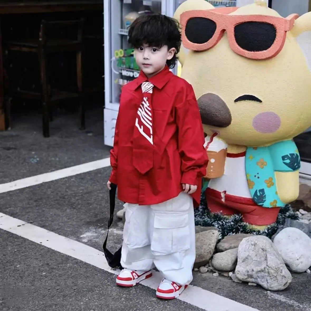Trajes coreanos nueva primavera otoño bebés ropa de algodón traje niños traje camisa pantalones 2 uds conjuntos Casual niños chándales