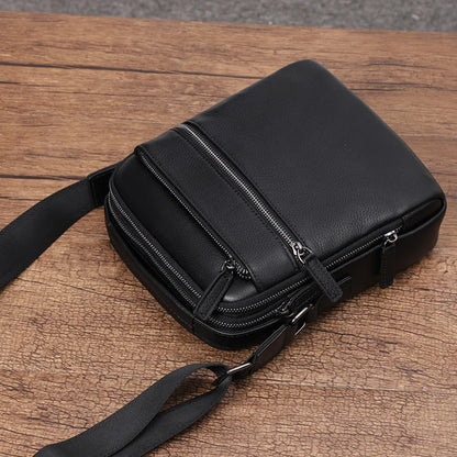 100% bolso de hombro de cuero genuino para hombre, bolsos de mensajero a la moda, bolsos para hombre, bolsos cruzados para hombre, bolso de mano de piel de vaca para hombre, bolso bandolera