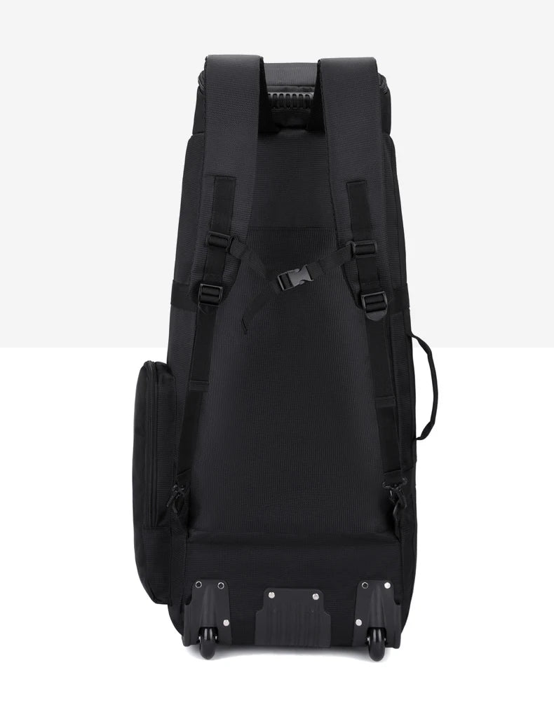 Bolsa de viaje plegable con ruedas para senderismo, Golf, aviación, bolsas de lona para acampar al aire libre, equipaje de coche, bolso móvil, mochila de entrenamiento grande