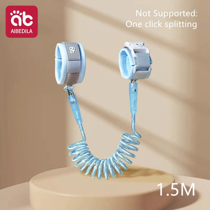 Pulsera antipérdida con bloqueo de seguridad de 1,5 m, pulsera para niños, cuerda de seguridad, pulsera para bebé, pulsera antipérdida para exteriores, cuerda de tracción