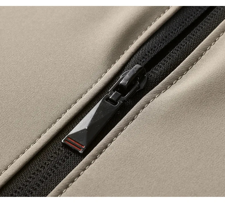 Chaquetas de alta calidad para hombre, chaqueta informal inteligente con cuello de béisbol, abrigo ajustado, prendas de vestir exteriores de Color sólido, primavera y otoño
