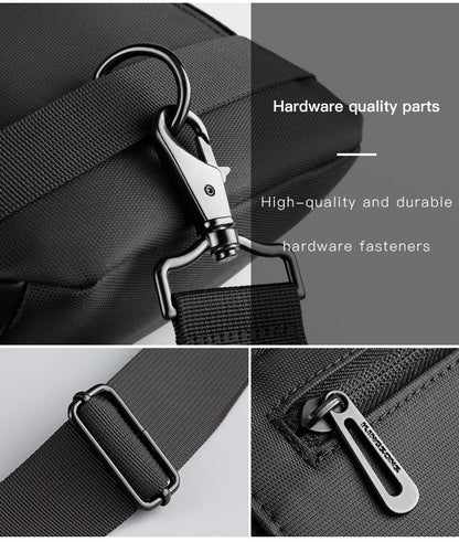 Kingsons, bolso cruzado para hombre, Kingsons, moda negra, bolso de hombro impermeable para hombre, bolso de pecho informal para niño