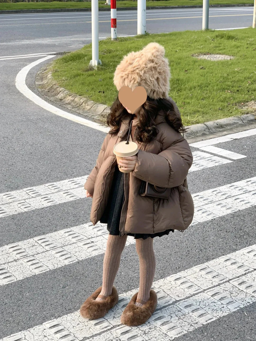 Ropa de invierno para niños versión coreana, Chaqueta de algodón de plumón medio a largo para niños, Chaqueta de algodón gruesa para bebés