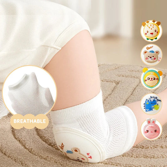 Niños niña niño gatear codo niños pequeños bebé rodilleras malla de seguridad rodillera Protector calentador de piernas cojín Legging bebés niños