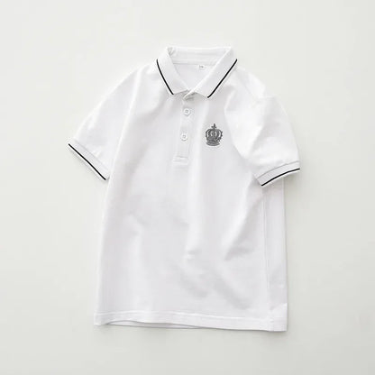 Polo de manga corta para niños y niñas, Camiseta de algodón para adolescentes, camisetas de verano de 3 a 14 años, ropa para niños, estilo coreano