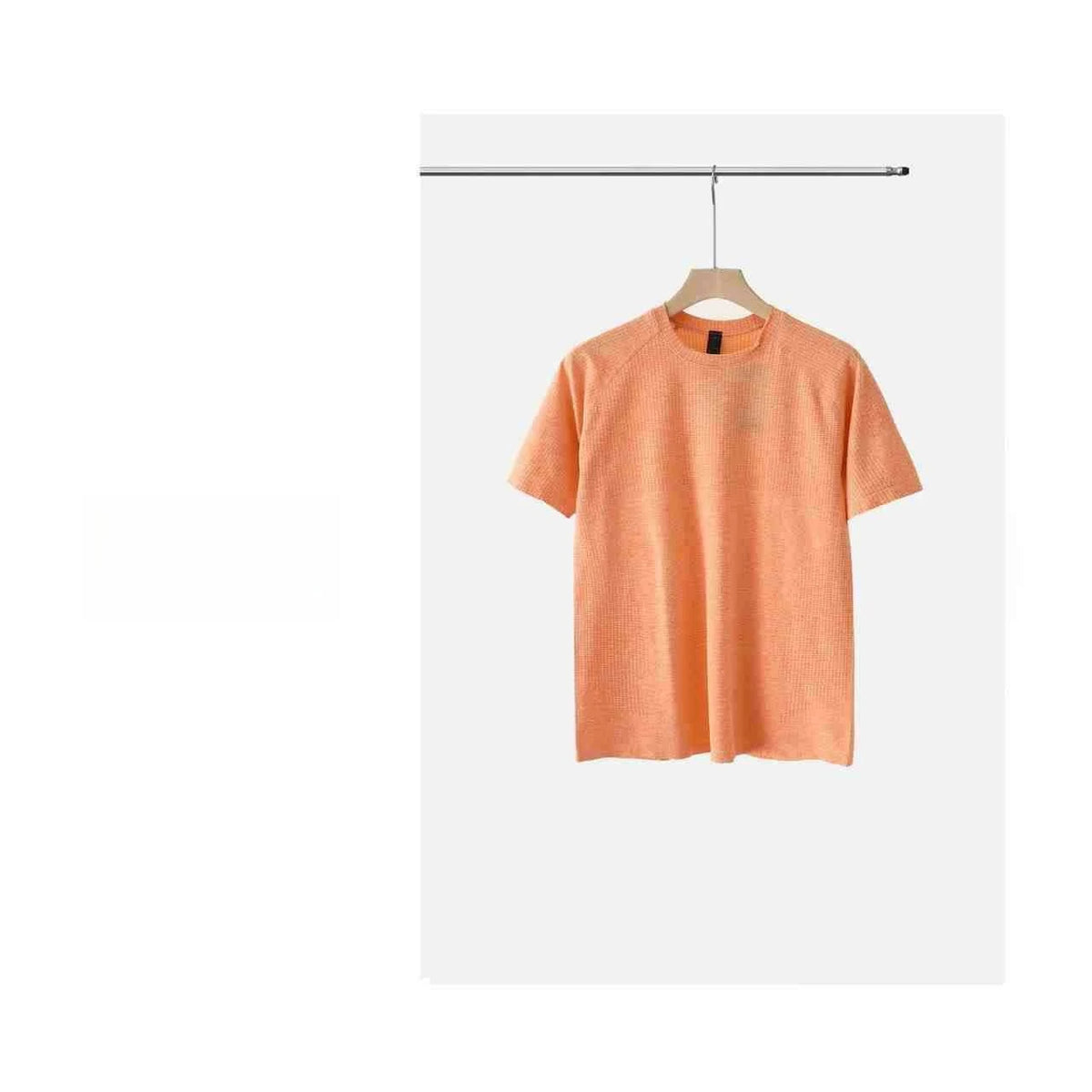 Camiseta Deportiva sin Costuras para Hombre, de Secado Rápido, Transpirable, con Malla Técnica, para Gimnasio, de Alta Elasticidad, para Fisicoculturismo y Fitness, de Manga Corta