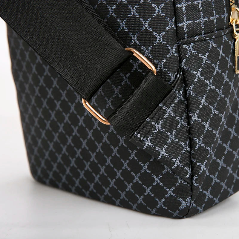 Bolso de pecho de cuero PU ligero con múltiples bolsillos para hombre, bolso cruzado informal Unisex, adecuado para desplazamientos diarios, bolso de hombro