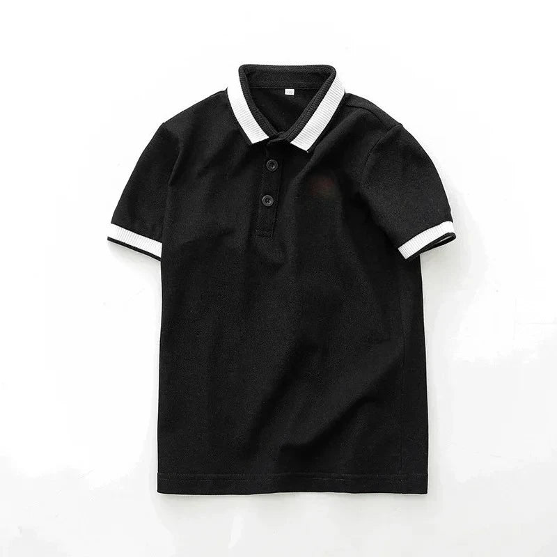 Polo de manga corta para niños y niñas, Camiseta de algodón para adolescentes, camisetas de verano de 3 a 14 años, ropa para niños, estilo coreano