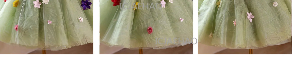 Vestido de Princesa para Niñas, Disfraz para Cumpleaños, Actuaciones de Piano, Presentaciones, Fiestas y Celebraciones