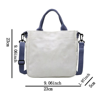 Bolso de Mano con Diseño de Conejo Miffy, Gran Capacidad, Lona, Bandolera, para Estudiantes, Mochila Escolar con Dibujos Animados