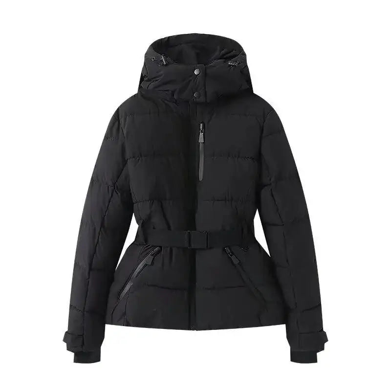 Fashionable Printed Warm Cotton Jacket Women's Winter Clothing Long Sleeve  Color Design Stylish And Comfortable