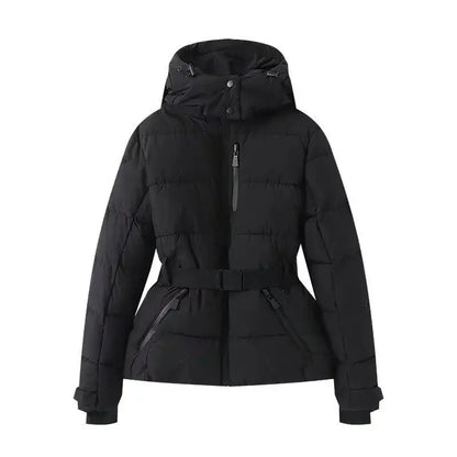 Fashionable Printed Warm Cotton Jacket Women's Winter Clothing Long Sleeve  Color Design Stylish And Comfortable