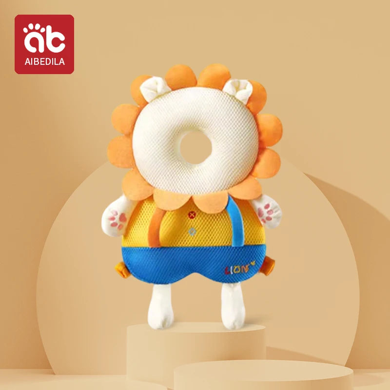Andadores para bebés, cojín de protección para la cabeza, almohadilla de felpa de animales, correas ajustables, almohadilla protectora para bebés, regalo de ducha para niños pequeños