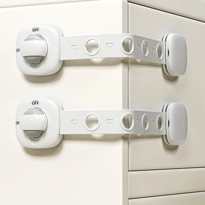 Cerradura de seguridad para cajón de bebé, cerraduras de gabinete de seguridad para niños, pestillos adhesivos para puerta de cajón, correas seguras para bebé, seguridad de puerta para niños