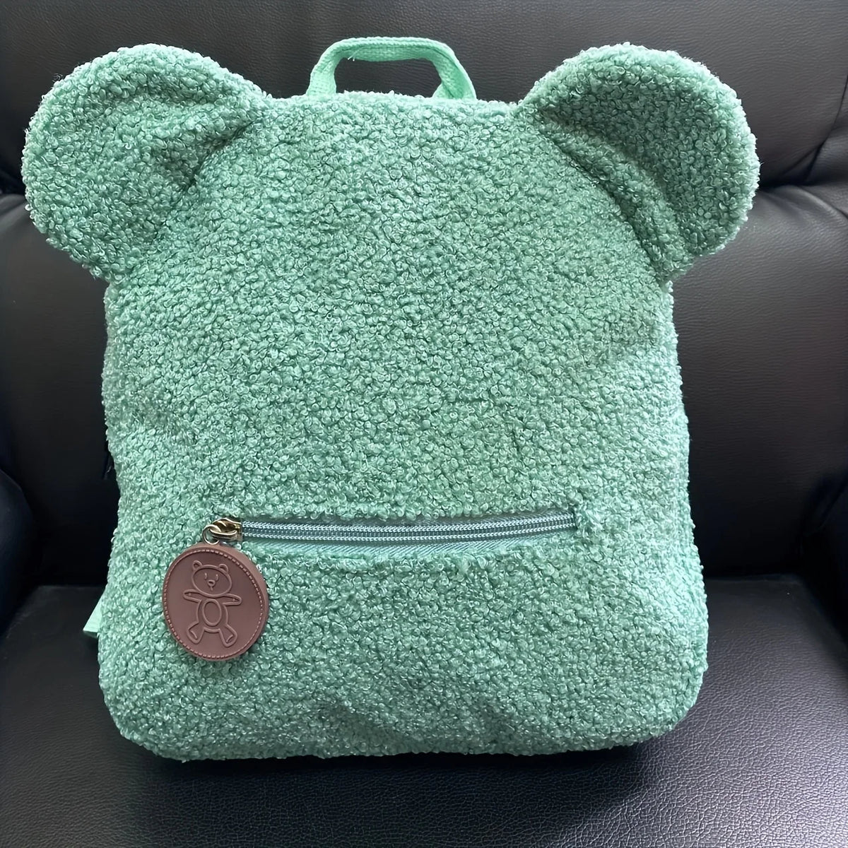 Mochila Mini con Orejas de Oso, Personalizable con Nombre Bordado, de Pana y Felpa, para Niñas, Mujeres, Niños Pequeños, Regalo para Guardería