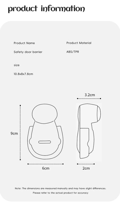    Tope de Puerta Antipellizcos para Bebés AIBEDILA, Protector de Seguridad para Niños que Evita el Cierre Automático, Protector de Seguridad para el Hogar