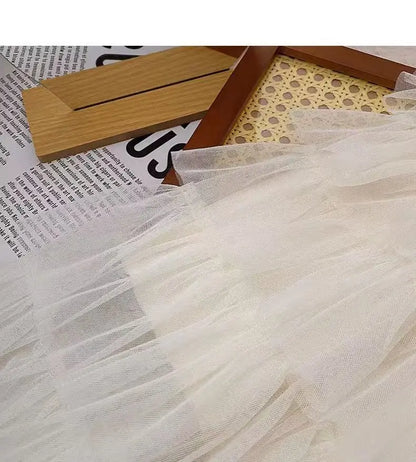 Falda larga de tul de talla grande para mujer, cintura alta, estilo A, con capas, elegante, para 200 libras, estilo coreano, ...