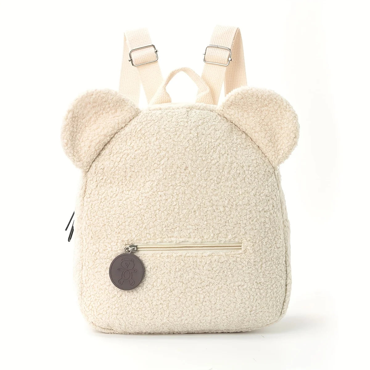 Mochila Mini con Orejas de Oso, Personalizable con Nombre Bordado, de Pana y Felpa, para Niñas, Mujeres, Niños Pequeños, Regalo para Guardería