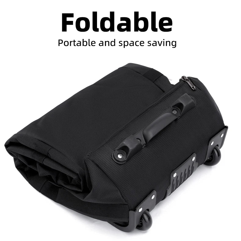 Bolsa de viaje plegable con ruedas para senderismo, Golf, aviación, bolsas de lona para acampar al aire libre, equipaje de coche, bolso móvil, mochila de entrenamiento grande
